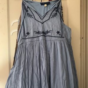 Blue Sleeveless Francescas Dress